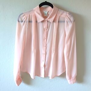 $2 if bundled - Forever 21 Sheer Pink Shirt